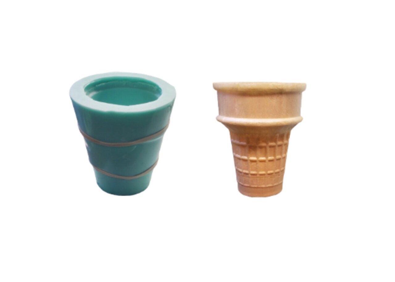 1pc Realistic Ice Cream Gelato Cone | Ice Cream Cup Silicone Mold | Dessert Shape Silicone Mold| Soap| Candle | Mold for Wax| Mold for Resin